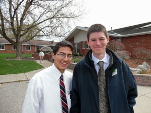 Tyler Outside Church