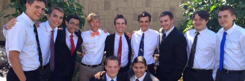 Here's a picture one of the guys from the home ward sent! It's all of us before Colton and I left on our missions!
